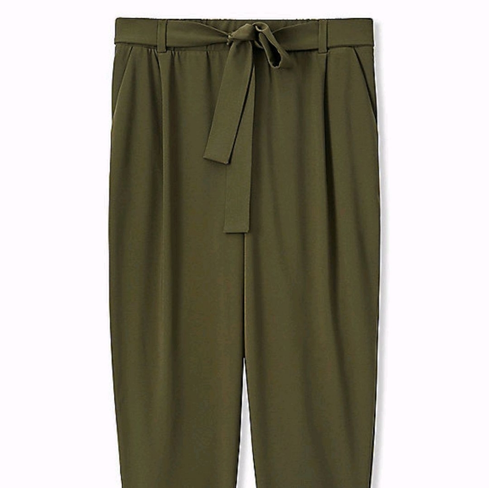 ISO Torrid Olive Tie Front Pant Size 0